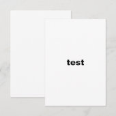 huwelijksafdeling test kaart (Voorkant / Achterkant)