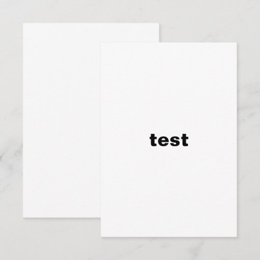 huwelijksafdeling test kaart (Voorkant / Achterkant)