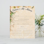 huwelijksakte (Staand voorkant)