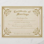 huwelijksakte flyer (Voorkant)