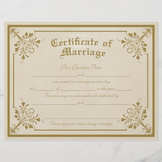 huwelijksakte flyer (Voorkant)