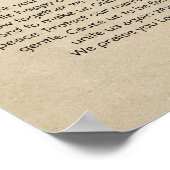 Huwelijksakte-Huwelijk-(Sieraadje ter herinnering) Poster (Hoek)