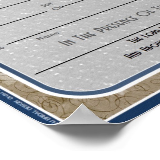 huwelijksakte poster (Hoek)