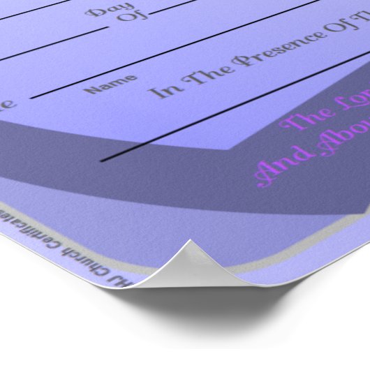 huwelijksakte poster (Hoek)