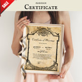 Huwelijksakte VINTAGE FEEËN PAGAN DRUÏDE Poster