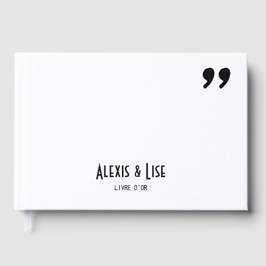 Huwelijksalbum Apostrophe Gastenboek (Voorkant)