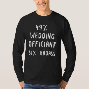 Huwelijksambtenaar Baan Internet Gewijd Priester 2 T-shirt