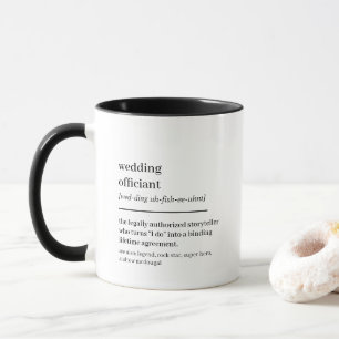 Huwelijksambtenaar cadeau grappige definitie mok