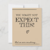 Huwelijksambtenaar Voorstel. Wil je ons trouwen Kaart (Voorkant)