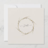 Huwelijksanemoon wit grijs eucalyptus kaart (Achterkant)