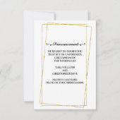 Huwelijksannulatie Aankondigingskaarten Aankondiging (Voorkant)