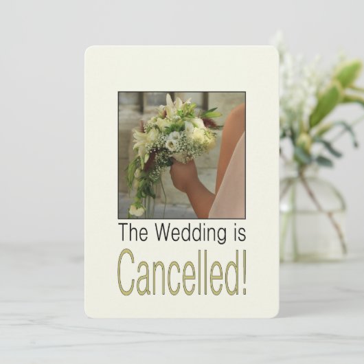 Huwelijksannulering aankondiging (Staand voorkant)