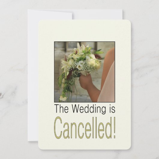 Huwelijksannulering aankondiging (Voorkant)