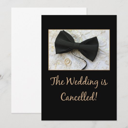 Huwelijksannulering aankondiging (Voorkant / Achterkant)