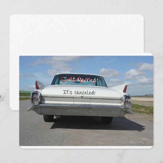 Huwelijksannulering aankondiging (Voorkant / Achterkant)