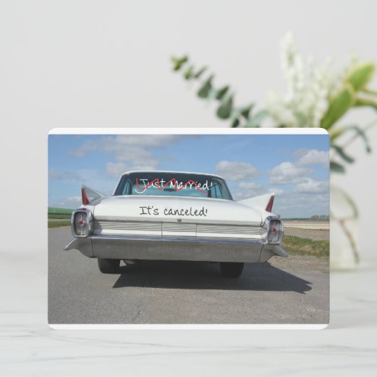 Huwelijksannulering aankondiging (Staand voorkant)