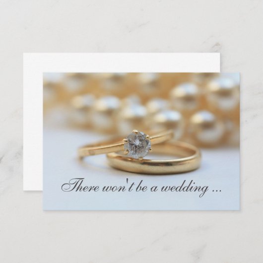 Huwelijksannulering bekendmaking aankondiging (Voorkant / Achterkant)