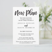 Huwelijksannulering - Uitgesteld - Wijzig de datum Kaart (Staand voorkant)