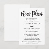 Huwelijksannulering - Uitgesteld - Wijzig de datum Kaart (Voorkant / Achterkant)