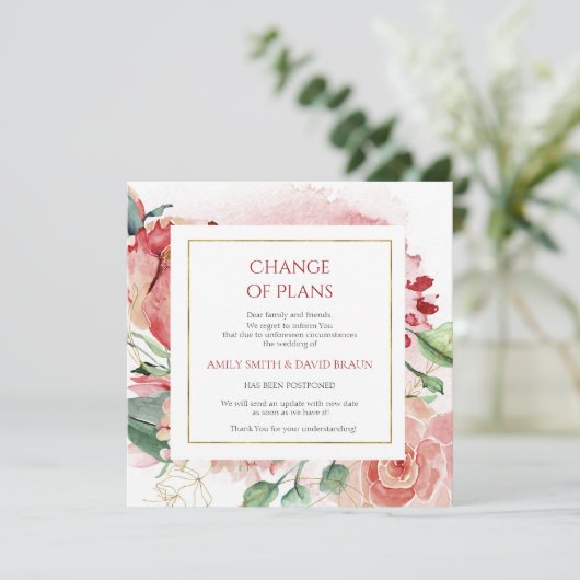 Huwelijksannulering - Uitgesteld - Wijziging van p Kaart (Staand voorkant)