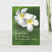 Huwelijksannuleringskaart Frangapangie Aankondiging (Voorkant)