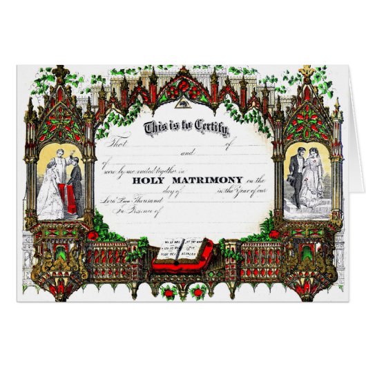 huwelijksattest uit 1877 (Voorkant Horizontaal)