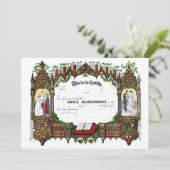 huwelijksattest uit 1877 kaart (Staand voorkant)