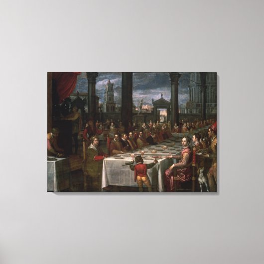 Huwelijksbanket Canvas Afdruk (Voorkant)