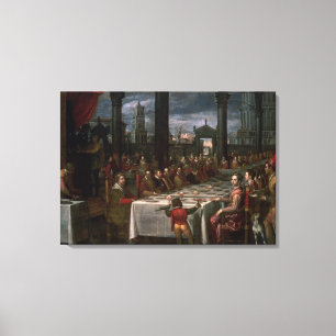 Huwelijksbanket Canvas Afdruk
