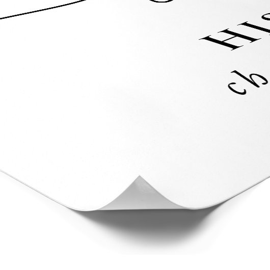 Huwelijksbarmenu met botanisch groene bladeren poster (Hoek)