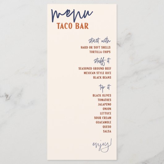 Huwelijksbedankje & Menu Kaart (Achterkant)