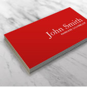 Huwelijksbegeleiding Plain Red Visitekaartje