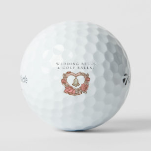 'Huwelijksbellen & Golfballen' Trouwcadeau Geschen Golfballen