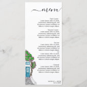 Huwelijksbestemming Griekenland Grieks Eiland Menu (Voorkant)