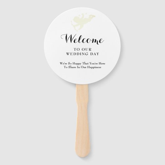 Huwelijksbestemming Jamaica Hand Fan Handwaaier (Achterkant)