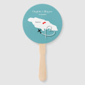 Huwelijksbestemming Jamaica Handwaaier (Voorkant)