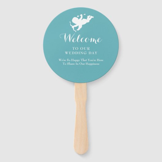 Huwelijksbestemming Kos Handwaaier (Achterkant)