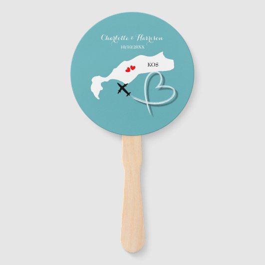 Huwelijksbestemming Kos Handwaaier (Voorkant)