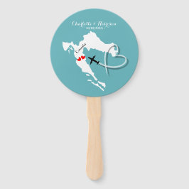 Huwelijksbestemming Kroatië Handwaaier