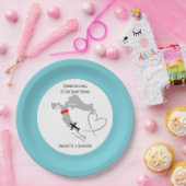 Huwelijksbestemming Kroatië Papieren Bordje (Feest)