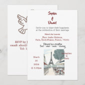 Huwelijksbestemming - Lente in Parijs Kaart (Voorkant / Achterkant)