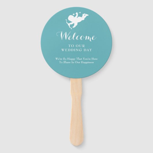 Huwelijksbestemming Mauritius Handwaaier (Achterkant)