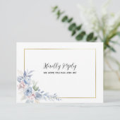 Huwelijksbevestiging Briefkaart uit de bloemlijst (Staand voorkant)