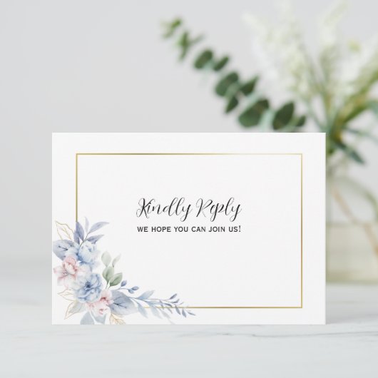 Huwelijksbevestiging Briefkaart uit de bloemlijst (Staand voorkant)