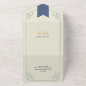 Huwelijksboek Bibliotheek Thema Hoesje & RSVP All In One Uitnodiging (Buitenkant)