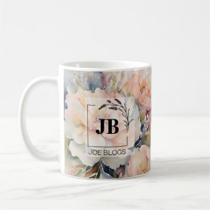 Huwelijksboeket monogram Mok
