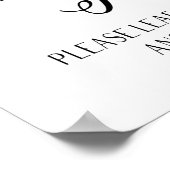 Huwelijksboom met moderne kalligrafie poster (Hoek)