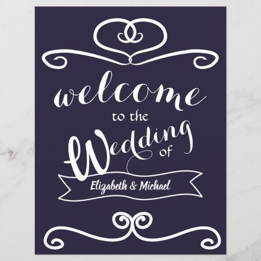 Huwelijksbord met blauwe en gele zonnebloemen (Voorkant)