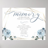 Huwelijksbord met herdenking Gebed Ter nagedachten Poster (Voorkant)