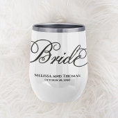 Huwelijksbruid Typografie Script Custom Tumbler